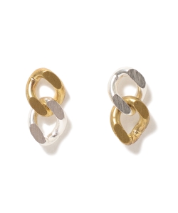 maturely / Silver & Gold Chain Pierce
