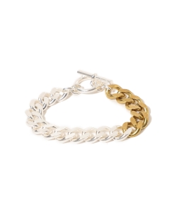 maturely / Silver & Gold Chain Bracelet