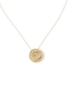 BEAMS BOY / BRASS × SILVER ボタンネックレス
