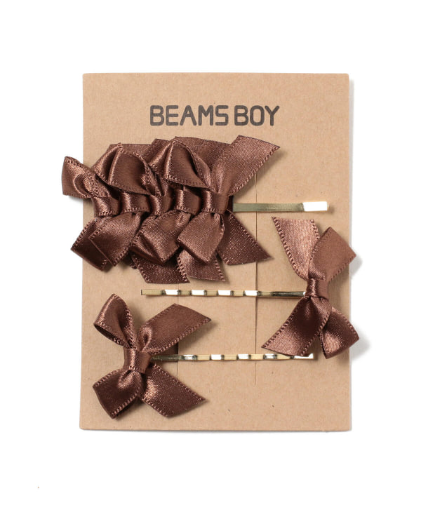BEAMS BOY（ビームス ボーイ）BEAMS BOY / サテン リボン ヘアピン 3P 