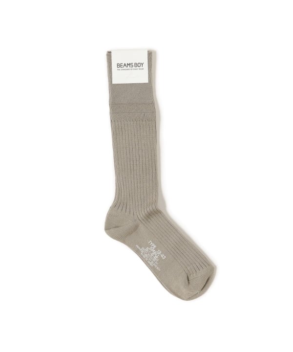 BEAMS BOY BEAMS BOY BEAMS BOY / Military rib long socks (legwear