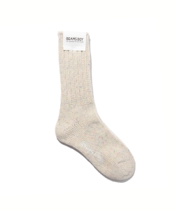 BEAMS BOY / ネップ ミックス クルーソックス