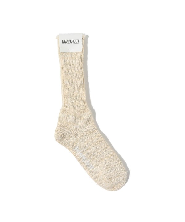 BEAMS BOY BEAMS BOY BEAMS BOY / Lame Rib Crew Socks NEW (Legwear