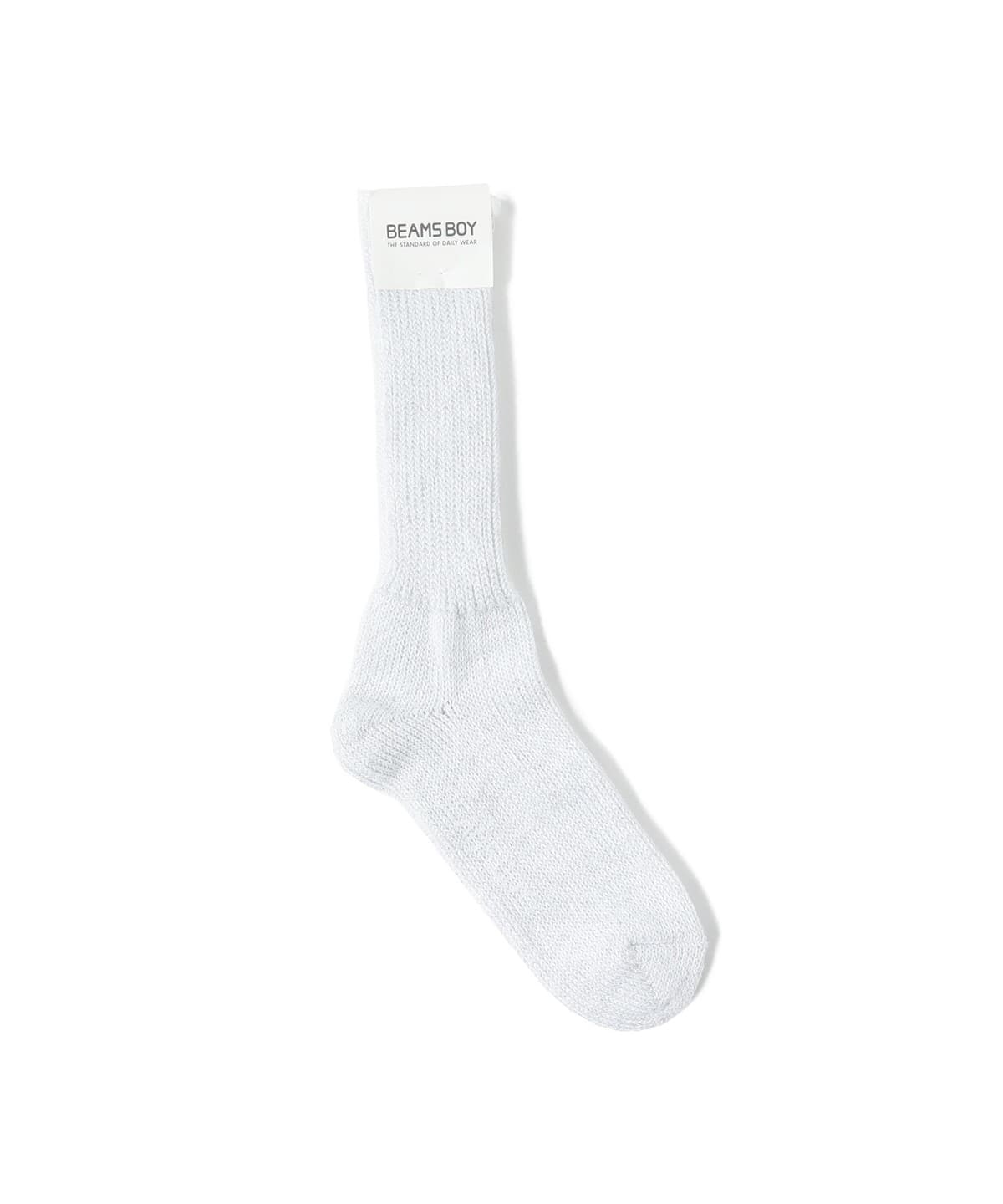 ラメ リブ クルー ソックス NEW レッグウェア WOMEN WHT×SIL ONE SIZE ラメ リブ クルー ソックス NEW レッグウェア WOMEN WHT×SIL ONE SIZE