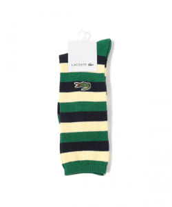 LACOSTE × BEAMS BOY / 別注 マルチボーダー ソックス