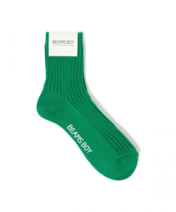 BEAMS BOY / 1/2ソリッド リブ ソックス 0077CL