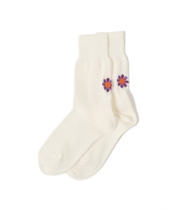 ROSTER SOCKS × BEAMS BOY / フラワー ソックス