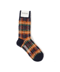 BEAMS BOY / シャギー タータンチェック ソックス 21FW