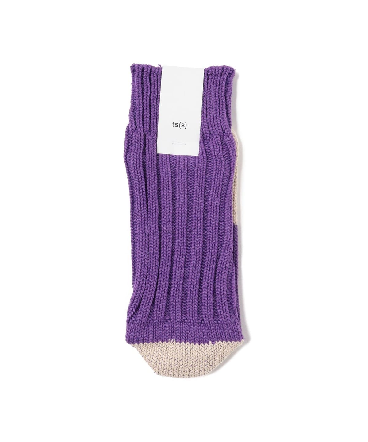 ○ts(s) ティーエスエス / Unpaired Cotton Rib Sock レッグウェア WOMEN PURPLE ONE SIZE ○ts(s) ティーエスエス / Unpaired Cotton Rib Sock レッグウェア WOMEN PURPLE ONE SIZE