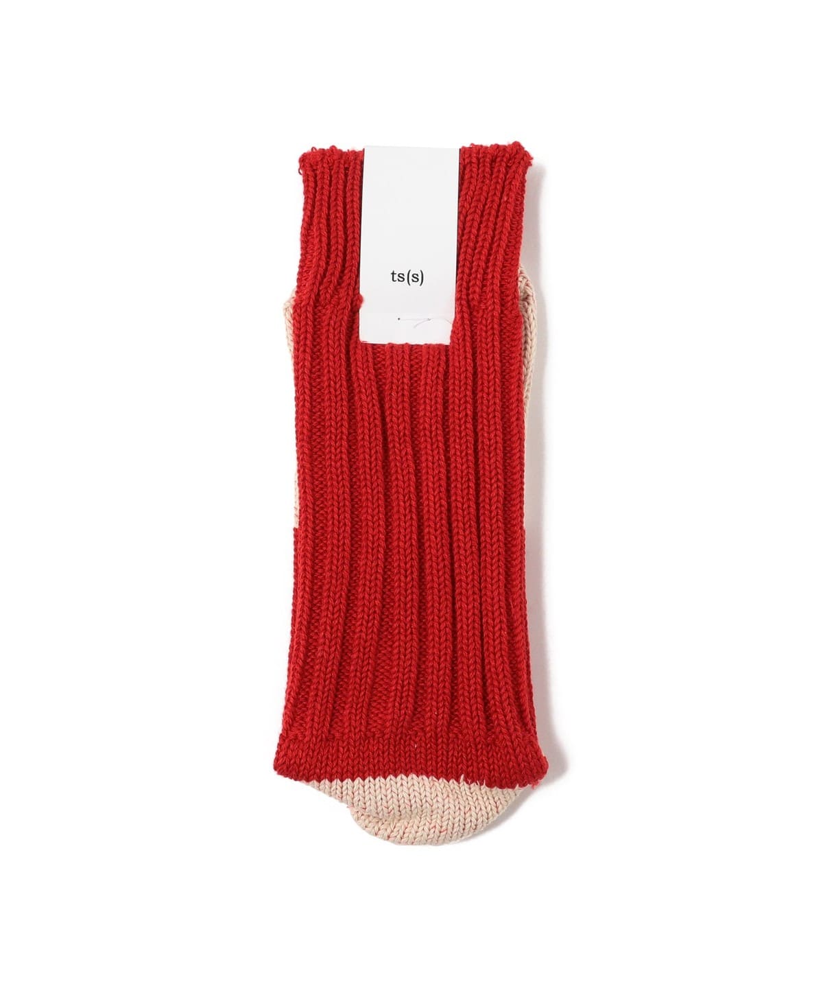 ○ts(s) ティーエスエス / Unpaired Cotton Rib Sock レッグウェア WOMEN RED ONE SIZE ○ts(s) ティーエスエス / Unpaired Cotton Rib Sock レッグウェア WOMEN RED ONE SIZE