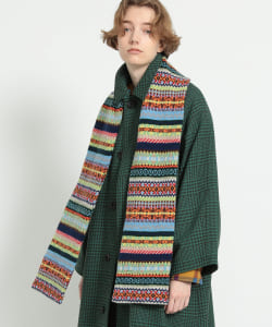 ROBERT MACKIE × BEAMS BOY / フェアアイル マフラー 22FW