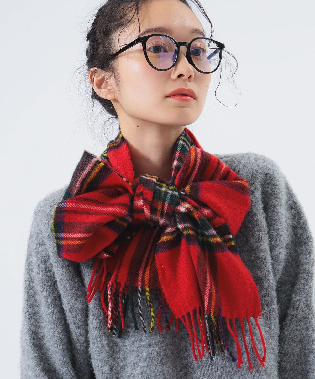 HIGHLAND TWEEDS ハイランド ツイード / チェック ストール 小 ファッション雑貨 WOMEN ROYAL STEWART ONE SIZE