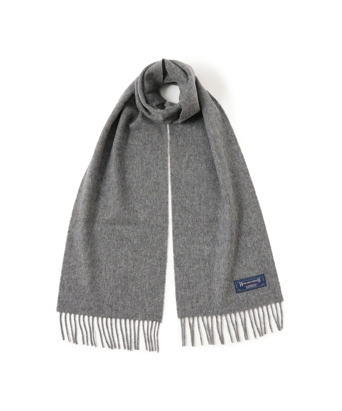 HIGHLAND TWEEDS ハイランド ツイード / ソリッド ストール 小 ファッション雑貨 WOMEN GREY THOMPSON ONE SIZE