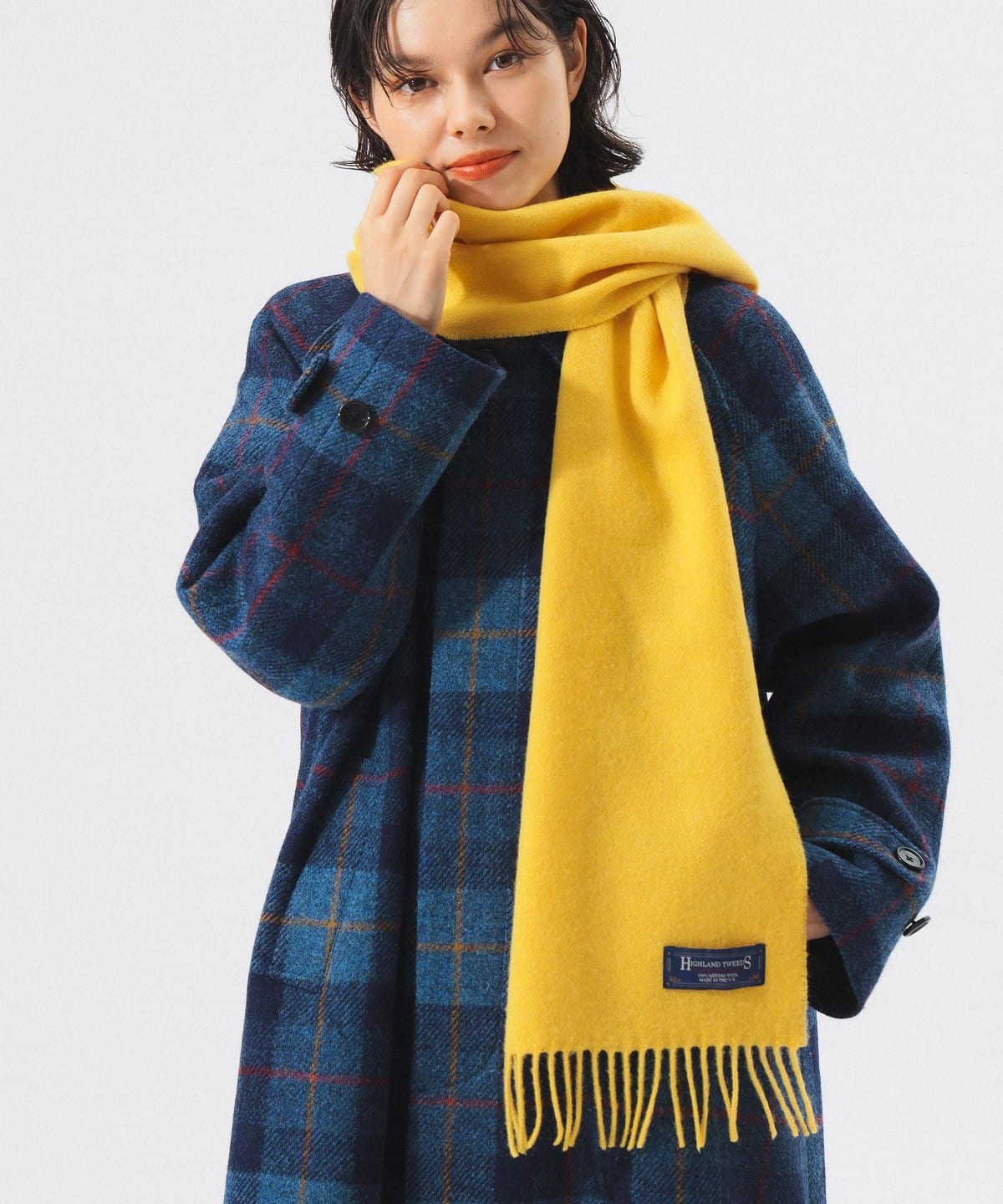 HIGHLAND TWEEDS ハイランド ツイード / ソリッド ストール 小 ファッション雑貨 WOMEN PARCHMENT ONE SIZE HIGHLAND TWEEDS ハイランド ツイード / ソリッド ストール 小 ファッション雑貨 WOMEN PARCHMENT ONE SIZE