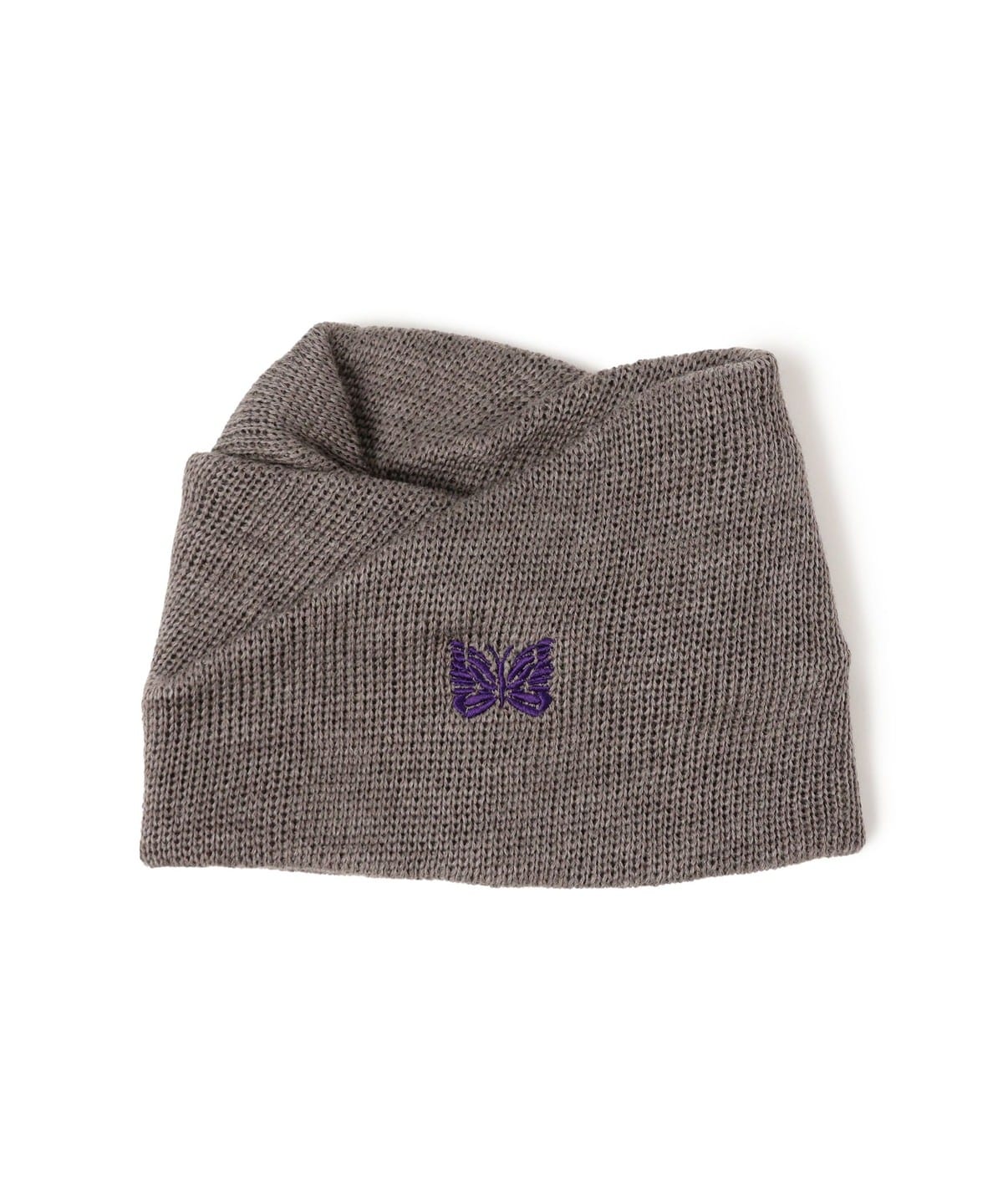 Needles ニードルズ パピヨン刺繍ロゴ ネックウォーマー ヘアバンド Needles ニードルズ パピヨン刺繍ロゴ ネックウォーマー ヘアバンド