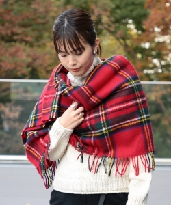 HIGHLAND TWEEDS / キルト ピン ショール