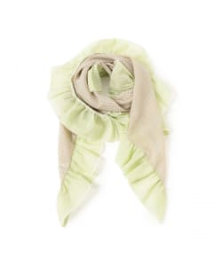 2トーン フリル ストール