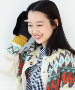 BEAMS BOY / フェイクファー グローブ 22FW