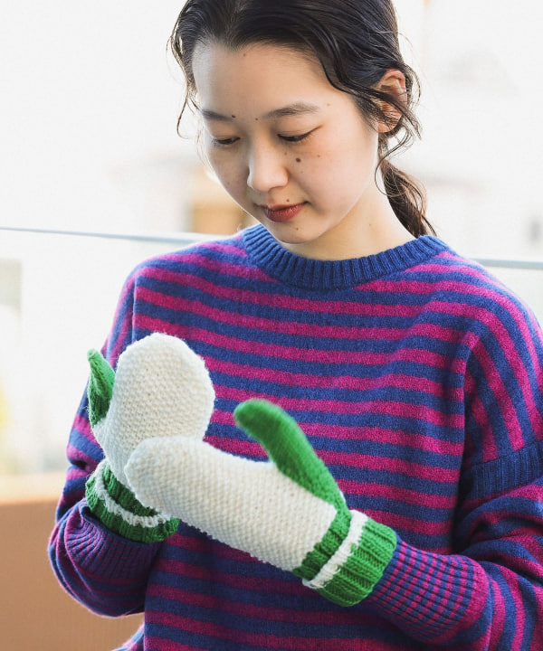 BEAMS BOY BEAMS BOY-tone mittens (fashion accessories