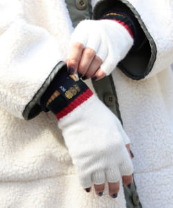 ROBERT MACKIE × BEAMS BOY / ボーダー グローブ