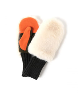 BEAMS BOY / フェイクファー グローブ