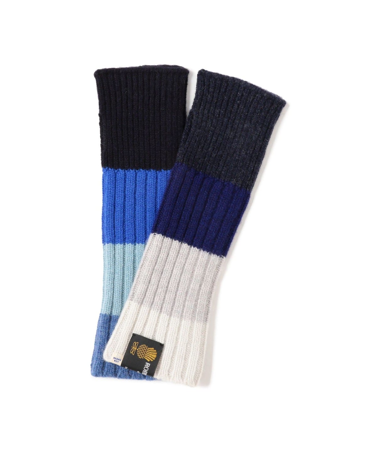 【別注】ROBERT MACKIE ロバートマッキー / マルチボーダー アームウォーマー ファッション雑貨 WOMEN BLUE ONE SIZE 【別注】ROBERT MACKIE ロバートマッキー / マルチボーダー アームウォーマー ファッション雑貨 WOMEN BLUE ONE SIZE