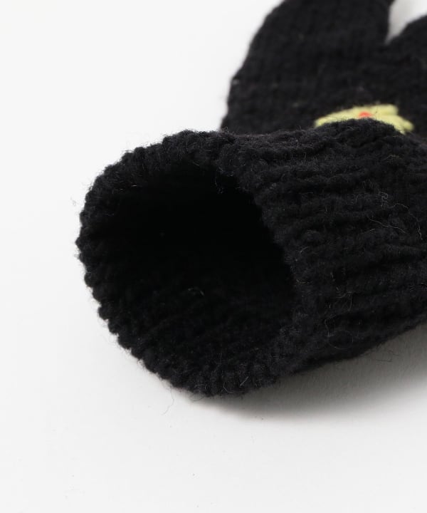 手編み フラワー 刺繍 グローブ