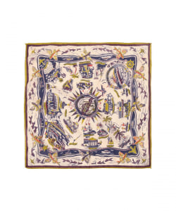 BINDU / マップ プリント バンダナ 26S