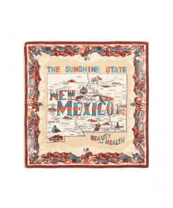 BINDU / マップ プリント バンダナ 26S