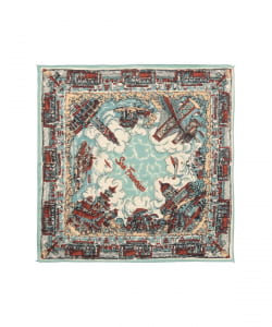 BINDU / マップ プリント バンダナ 26S