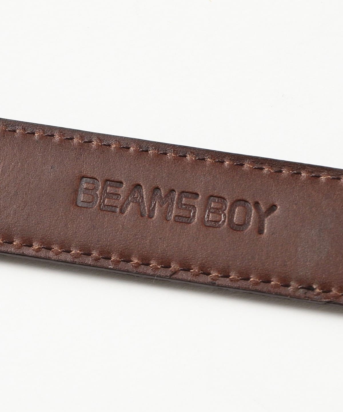 BEAMS BOY（ビームス ボーイ）25mm クロコ フェザー ベルト 