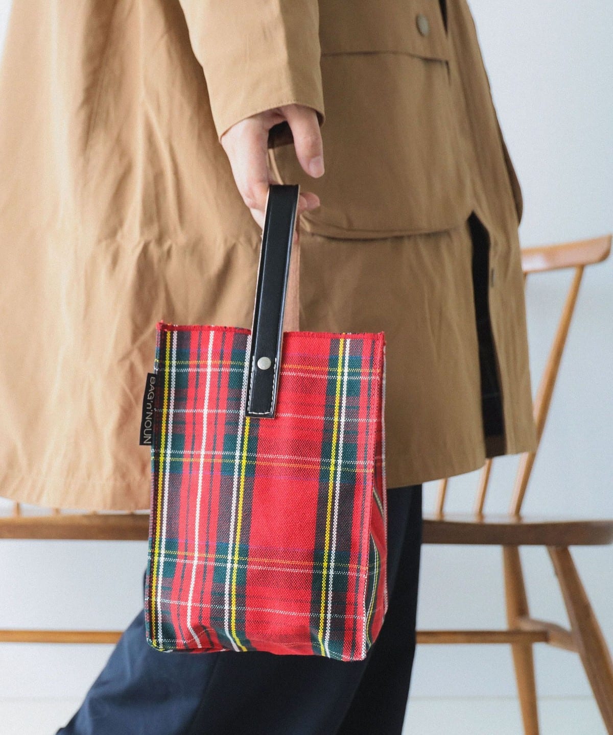 BAG'n'NOUN / BOX BAY CITY バッグ WOMEN RED CHECK ONE SIZE BAG'n'NOUN / BOX BAY CITY バッグ WOMEN RED CHECK ONE SIZE