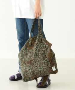 South2 West8 × BEAMS BOY / 別注 レオパード グロサリー バッグ●