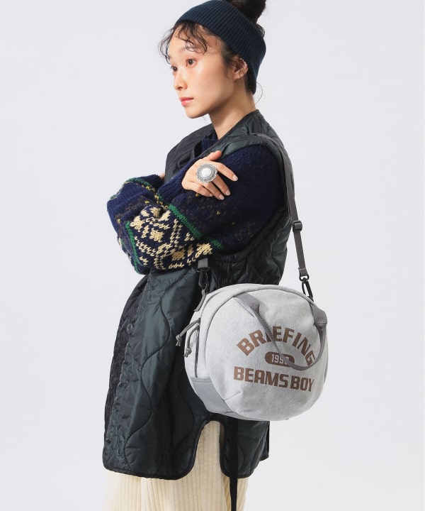 【別注】BRIEFING × BEAMS BOY / スウェット ヘルメット バッグ