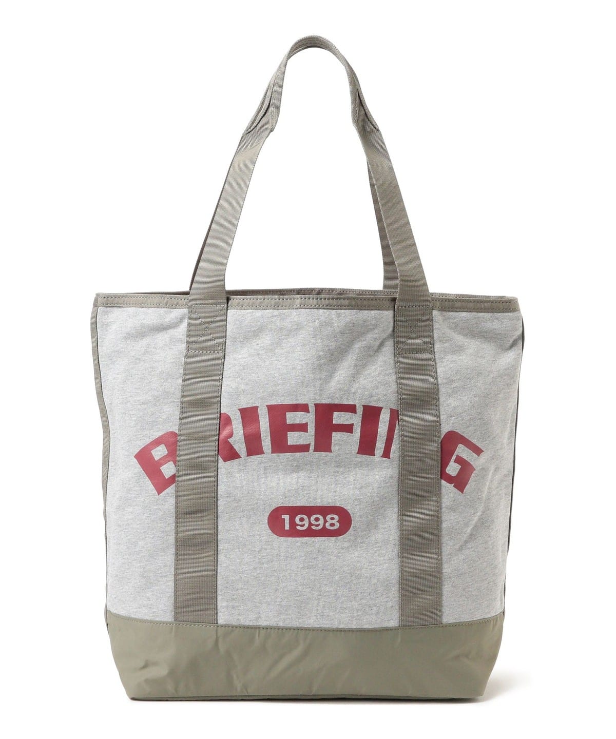 BRIEFING ブリーフィング / COLLEGE TOTE M バッグ WOMEN GRAY/RED ONE SIZE BRIEFING ブリーフィング / COLLEGE TOTE M バッグ WOMEN GRAY/RED ONE SIZE