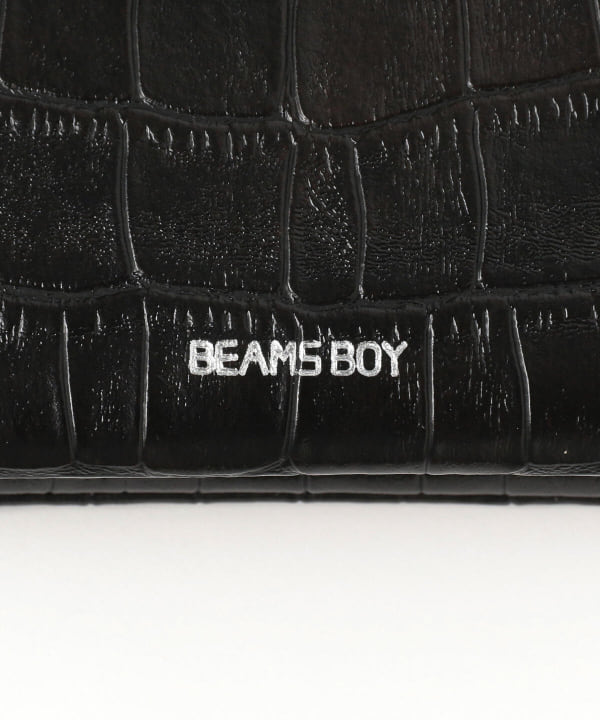 BEAMS BOY（ビームス ボーイ）BEAMS BOY / ジップ ウォレット クロコ M