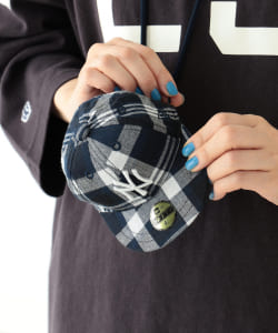 NEW ERA × BEAMS BOY / 別注 チェック ポーチ