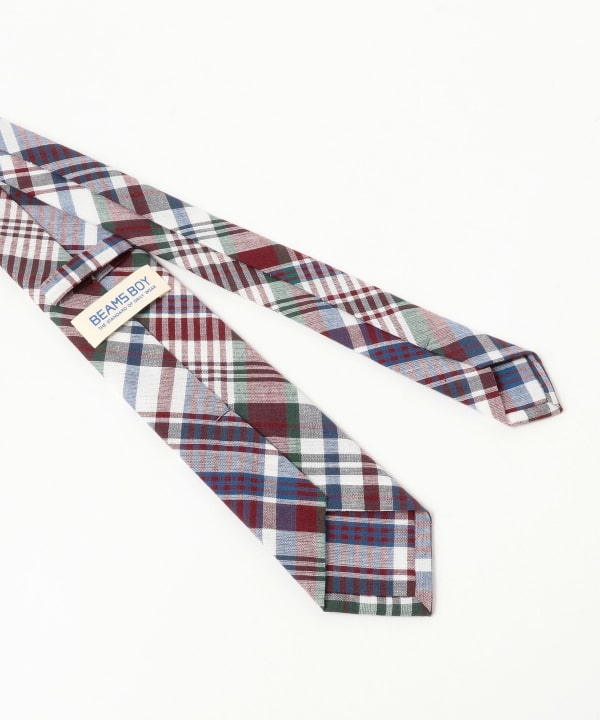 BEAMS BOY（ビームス ボーイ）マドラス チェック ネクタイ（スーツ