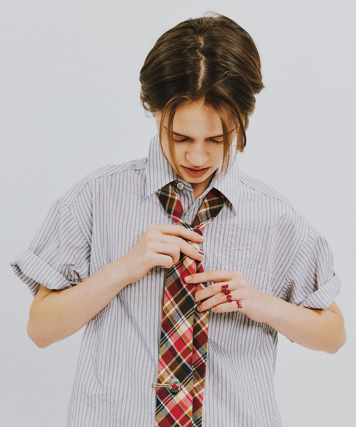 BEAMS BOY（ビームス ボーイ）マドラス チェック ネクタイ（スーツ