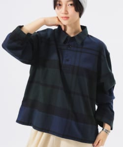 BEAMS BOY / 女裝 BIG 格紋 短袖上衣
