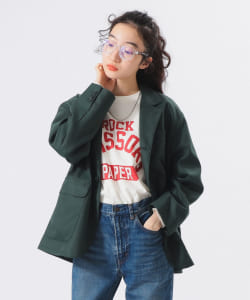 BEAMS BOY / 女裝 斜紋 4釦 西裝外套