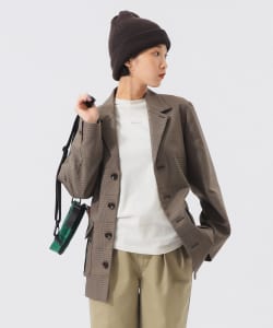 BEAMS BOY / 女裝 格紋 狩獵 西裝外套