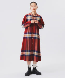 【TIME SALE商品】BEAMS BOY / 女裝 花呢格紋 洋裝