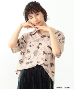 〈UNISEX〉 伊藤潤二 × mmts / "よん & むー" シャツ