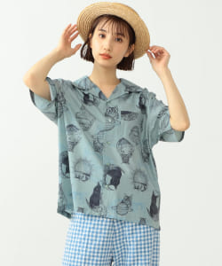 〈UNISEX〉365CAT.ART × mmts / 総柄 シャツ