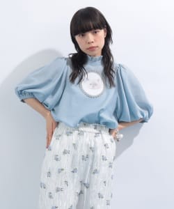 ルビー ワンポイント フリルブラウス