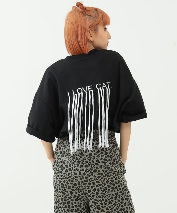 mmts（マミタス）〈UNISEX〉mmts / I LOVE CAT刺繍Tシャツ（Tシャツ 