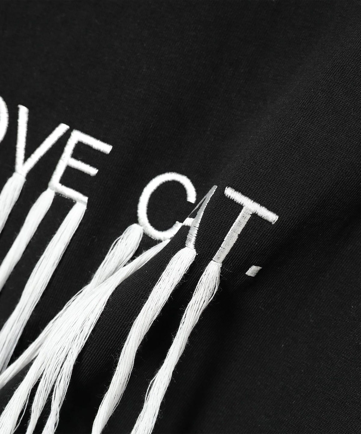 mmts (mmts) I LOVE CAT embroidered T-shirt (T-shirts, cut and sewn 