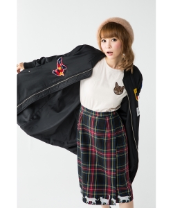 【しょこたん着用】mmts / マミタス刺繍Tシャツ