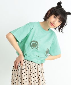 〈UNISEX〉mmts / ピンクフェイスＴシャツ